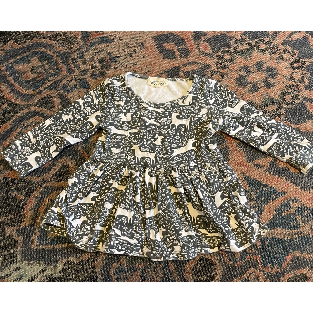 Forest print, long sleeve top